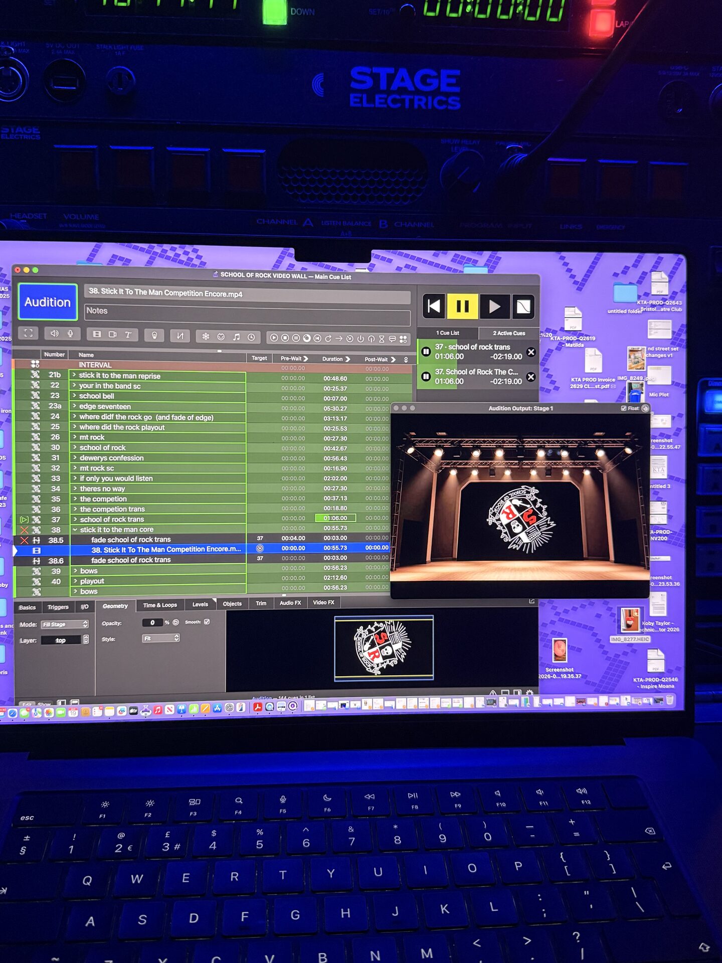 QLab show control package