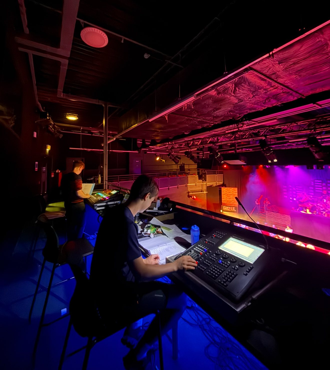KTA Productions lighting desk operation